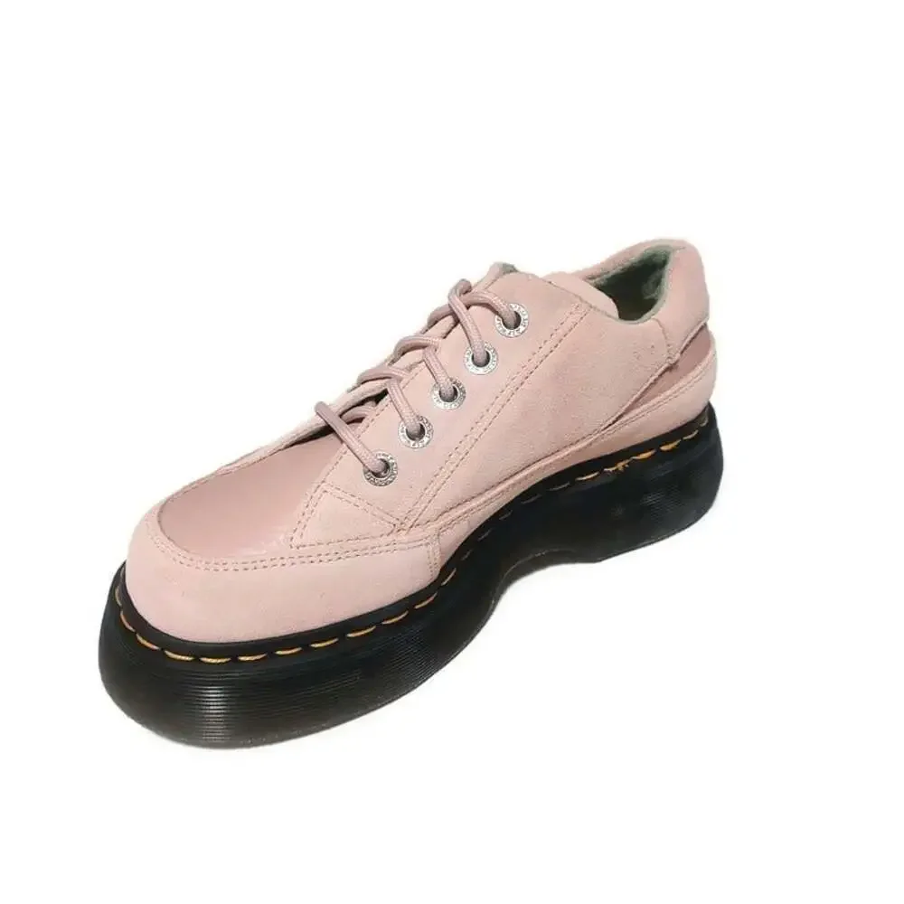 Dr Martens Buzz 5i Suede Leather Platform Shoes Womens Size 7 EU 38 Powder Pink